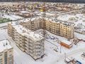 Мкр. «Новое Бисерово 2». Ход строительства корпуса 6. Аэрофотосъемка. Фото от 19.01.2018 г.