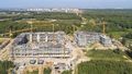 Ход строительства 4 квартала проекта. Корпуса 4.1, 4.2. Аэрофотосъёмка от 28.08.18 г.