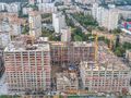 Ход строительства. Общий вид со стороны Кутузовского проспекта. Аэрофотосъемка от 8.09.17 г.