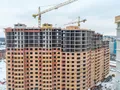 ЖК «Зеленые аллеи». Ход строительства корпуса 2.2. Аэрофотосъемка. Фото от 28.01.2017 г.