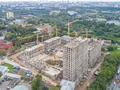Ход строительства. Вид с стороны Можайского шоссе. Аэрофотосъёмка от 8.09.2017 г.