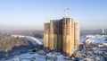 ЖК «Изумрудные холмы». Ход строительства. Корпус 17. Аэрофотосъемка. Фото от 17.12.2018 г.