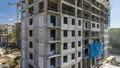 Ход строительства. Монтаж верхних этажей корпуса В. Аэрофотосъемка от 20.06.19 г.