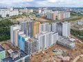 ЖК «Лучи». Общий вид корпуса и окрестностей. Аэрофотосъемка от 26.08.17 г.