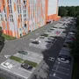 Наземная парковка.