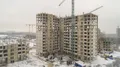 Ход строительства. Монтаж верхних этажей корпуса. Аэрофотосъёмка от 24.01.18 г.