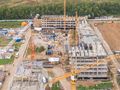 Строящиеся корпуса. Аэрофотосъемка от 21.09.2017 года.