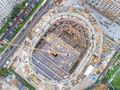 Ход строительства. Возведение спортивной арены. Аэрофотосъемка от 8.09.17 г.