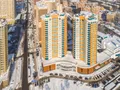 ЖК «Золотые Ворота». Корпуса 14А и 14Б. Вид со стороны ул. Пионерская. . Аэрофотосъемка от 14.02.2018