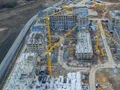 Жилой район «Испанские кварталы». Строительство корпусов 1.1, 1.2, 1.3, 1.4, 2.1, 2.2, 2.3. Аэрофотосъемка. Фото от 19.04.2016 г.