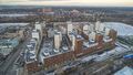 Жилой комплекс «Новокрасково». Общий вид на новостройку и окрестности. Аэрофотосъемка от 23.11.2018 г.