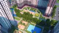 В городе-парке возведут более 60 многоквартирных панельных и монолитных новостроек переменной этажности, архитектурный дизайн которых разработан в едином стиле.