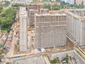 ЖК «Летний сад». Ход строительства. Корпуса 4А, 4Б. Аэрофотосъемка. Фото от 30.08.2017 г.