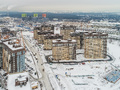 ЖК «Татьянин Парк». Корпуса 1, 2, 3, 4, 5, 6, 7. Ход строительства. Аэрофотосъемка. Фото от 04.01.2017 г.