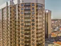 ЖК «Сколковский». Фасад здания. Аэрофотосъемка.
