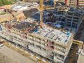 Ход строительства. Возведение нижних этажей. Аэрофотосъемка от 11.05.2018 г.