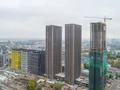МФК «Савеловский Сити». Вид на корпуса 2.4(В1), В2, С1, С2. Аэрофотосъемка от 02.10.2017 г.