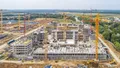 Продолжается строительство новых корпусов. Аэрофотосъёмка от 3.09.18 г.