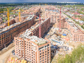 ЖК «Опалиха О3». Ход строительства корпусов 1.1, 1.2. Аэрофотосъемка. Фото от 04.05.2016 г.
