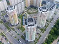 ЖК «Град Московский». Корпуса 4, 5, 6. Аэрофотосъемка. Фото от 20.06.2016 г.