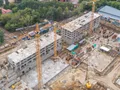 Ход строительства. Корпуса 1, 2. Аэрофотосъёмка от 8.09.2017 г.