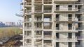 Фасад, стадия строительства(корп. 12). Аэрофотосъемка от 29.10.2020 г.