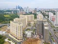 ЖК «Мосфильмовский». Корпуса 1, 3. Детский сад. Аэрофотосъемка. Фото от 14.08.2016 г.