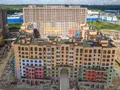 ЖК «Солнечная система». Ход строительства дом 7 корпус 1, дом 7 корпус 2. Аэрофотосъемка. Фото от 16.08.2016 г.