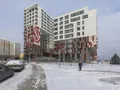 ЖК «Ривер Парк» в Нагатинском Затоне. Вид готового корпуса и прилегающей территории.Фото от 12.01.2018 г.