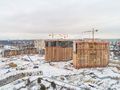 ЖК «Зеленые аллеи». Ход строительства 2 очереди. Аэрофотосъемка. Фото от 28.01.2017 г.