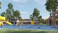 Территория поселка огорожена и благоустроена.