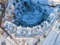 ЖК «Панорама Сколково». Аэрофотосъемка. Вид сверху и благоустройство. Фото от 05.02.2017 г.
