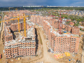 ЖК «Опалиха О3». Ход строительства корпусов 1.1, 1.2, 2. Аэрофотосъемка. Фото от 04.05.2016 г.