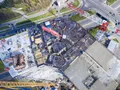 МФК «Штаб квартира на Мосфильмовской». Возведение верхних этажей. Аэрофотосъемка. Фото от 30.04.2016 г.