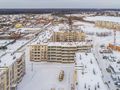Мкр. «Новое Бисерово 2». Ход строительства корпуса 6. Аэрофотосъемка. Фото от 19.01.2018 г.