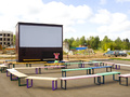 ЖК «Березки» (Тучково). Летний кинотеатр . Фото от 25.08.2016 г.