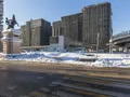 МФК «Царская площадь». Вид на комплекс с Беговой аллеи. Фото от 12.02.2018 г.