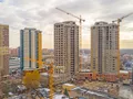 ЖК «Золотые Ворота». Нестандартные типы квартир, есть двухуровневые. Аэрофотосъемка от 03.11.2017