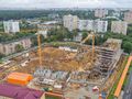 Ход строительства. Общий вид стройплощадки. Аэрофотосъемка от 25.08.17 г.