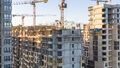 Ход строительства. Монтаж средних этажей. Аэрофотосъемка 9.11.2020 г.
