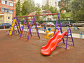 Мкр. «Сходня» (2-й Мичуринский тупик). Детская игровая площадка. Фото от 31.08.2016 г.