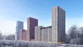 ЖК «Аквилон Бисайд 2.0» в зимнее время года.