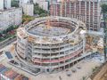 Ход строительства. Возведение спортивной арены. Аэрофотосъемка от 8.09.17 г.
