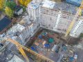 ЖК «Нормандия». Ход строительства. Корпус 3. Аэрофотосъемка. Фото от 10.10.2017 г.