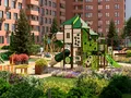 В жилом комплексе предусмотрен закрытый внутренний двор.