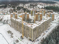 ЖК «Мелодия леса». Ход строительства корпуса 8. Аэрофотосъемка. Фото от 03.01.2017 г.