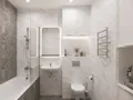 Вариант классической отделки санузла.