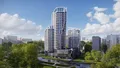 В составе комплекса две башни, объединенные торговым центром.