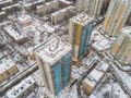 ЖК «ФилиЧета» (2-я Филевская ул.). Корпуса 4, 5. Аэрофотосъемка. Фото от 26.01.2017 г.