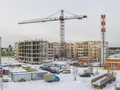 Мкр. «Новое Бисерово 2». Ход строительства корпуса 6. Аэрофотосъемка. Фото от 19.01.2018 г.